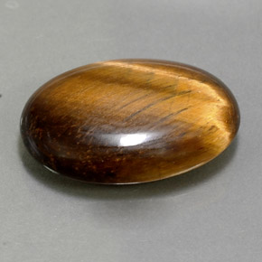 10,40 ctw natürlicher brauner Tiger's Eye, Oval Schliff, Lichtundurchlässig