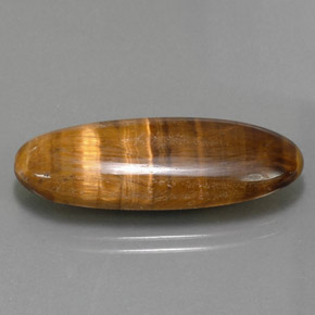 18,16 ctw natürlicher brauner Tiger's Eye, Oval Schliff, Lichtundurchlässig