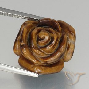 12.31ct Natürlicher hellrosa Tigerauge, Fantasie, Lichtundurchlässig