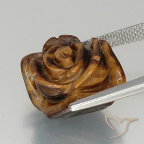 9,17 ctw natürlicher hellrosa Tigerauge, Fantasie, Lichtundurchlässig