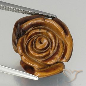 12.17ct Natürlicher Warmes Braun Tigerauge, Fantasie, Lichtundurchlässig