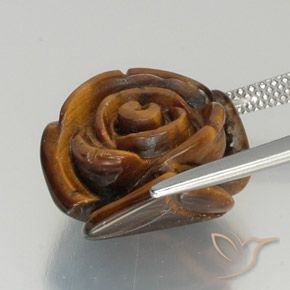 9,17 ctw natürlicher Warmes Braun Tigerauge, Fantasie, Lichtundurchlässig