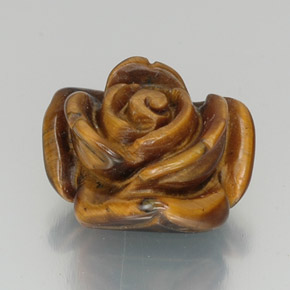 12,16 ctw natürlicher brauner Tiger's Eye, Fantasieschliff, Lichtundurchlässig