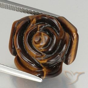 12.11ct Natürlicher Mittel-Dunkelbraun Tigerauge, Fantasie, Lichtundurchlässig