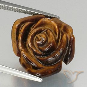 11.36ct Natürlicher Mittel braun Tigerauge, Fantasie, Lichtundurchlässig