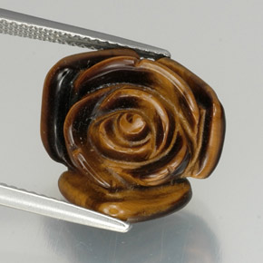 9,17 ctw natürlicher gold-braun Tigerauge, Ausgefallene Form, Lichtundurchlässig