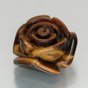 11,77 ctw natürlicher brauner Tiger's Eye, Fantasieschliff, Lichtundurchlässig