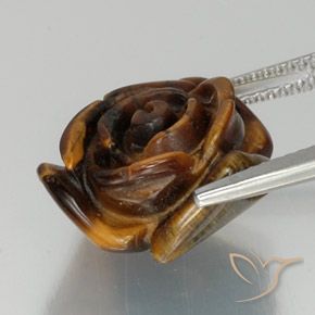 9,17 ctw natürlicher Mittel braun Tigerauge, Fantasie, Lichtundurchlässig