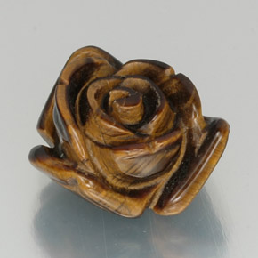 12,59 ctw natürlicher brauner Tiger's Eye, Fantasieschliff, Lichtundurchlässig