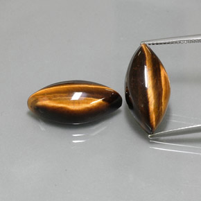  ct natürliche brauner Tiger's Eye-Edelsteine, Marquise, Lichtundurchlässig