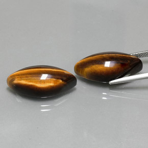  ct natürliche brauner Tiger's Eye-Edelsteine, Marquise, Lichtundurchlässig