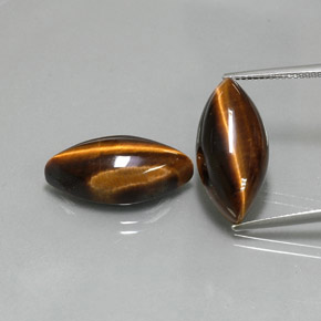  ct natürliche brauner Tiger's Eye-Edelsteine, Marquise, Lichtundurchlässig