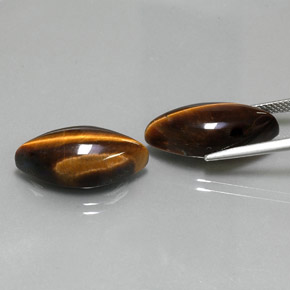  ct natürliche brauner Tiger's Eye-Edelsteine, Marquise, Lichtundurchlässig