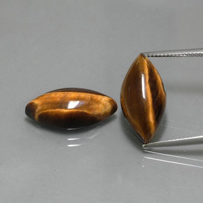  ct natürliche brauner Tiger's Eye-Edelsteine, Marquise, Lichtundurchlässig
