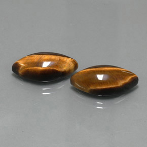 ct natürliche brauner Tiger's Eye-Edelsteine, Marquise, Lichtundurchlässig