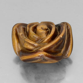 11,36 ctw natürlicher brauner Tiger's Eye, Fantasieschliff, Lichtundurchlässig
