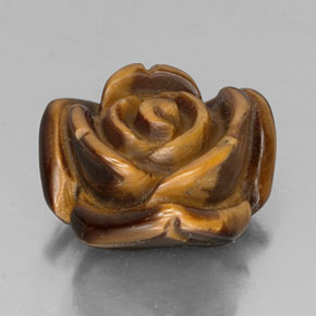 12,35 ctw natürlicher brauner Tiger's Eye, Fantasieschliff, Lichtundurchlässig