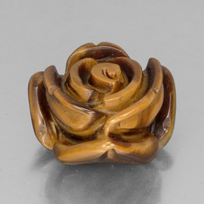 11,73 ctw natürlicher brauner Tiger's Eye, Fantasieschliff, Lichtundurchlässig