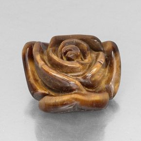 11,19 ctw natürlicher brauner Tiger's Eye, Fantasieschliff, Lichtundurchlässig
