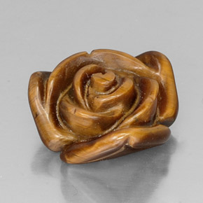 10,20 ctw natürlicher brauner Tiger's Eye, Fantasieschliff, Lichtundurchlässig