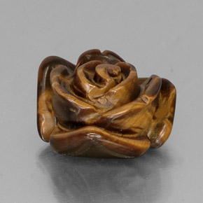 10,44 ctw natürlicher brauner Tiger's Eye, Fantasieschliff, Lichtundurchlässig