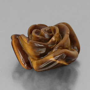 11,14 ctw natürlicher brauner Tiger's Eye, Fantasieschliff, Lichtundurchlässig