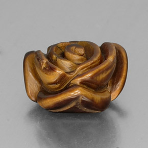 10,77 ctw natürlicher brauner Tiger's Eye, Fantasieschliff, Lichtundurchlässig