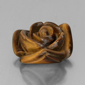 9,49 ctw natürlicher brauner Tiger's Eye, Fantasieschliff, Lichtundurchlässig