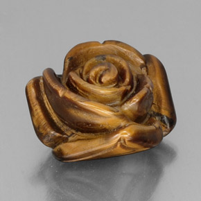 12,52 ctw natürlicher brauner Tiger's Eye, Fantasieschliff, Lichtundurchlässig