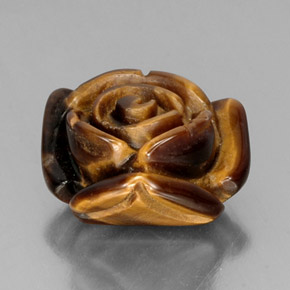 11,74 ctw natürlicher brauner Tiger's Eye, Fantasieschliff, Lichtundurchlässig