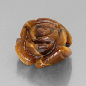 10,22 ctw natürlicher brauner Tiger's Eye, Fantasieschliff, Lichtundurchlässig