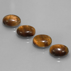  ct natürliche brauner Tiger's Eye-Edelsteine, Oval Schliff, Lichtundurchlässig