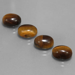  ct natürliche brauner Tiger's Eye-Edelsteine, Oval Schliff, Lichtundurchlässig