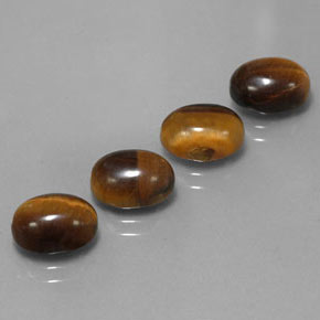  ct natürliche brauner Tiger's Eye-Edelsteine, Oval Schliff, Lichtundurchlässig