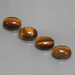  ct natürliche brauner Tiger's Eye-Edelsteine, Oval Schliff, Lichtundurchlässig