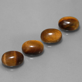  ct natürliche brauner Tiger's Eye-Edelsteine, Oval Schliff, Lichtundurchlässig