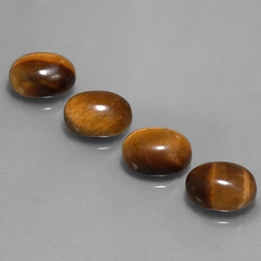  ct natürliche brauner Tiger's Eye-Edelsteine, Oval Schliff, Lichtundurchlässig