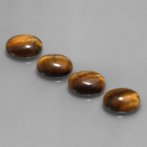  ct natürliche brauner Tiger's Eye-Edelsteine, Oval Schliff, Lichtundurchlässig