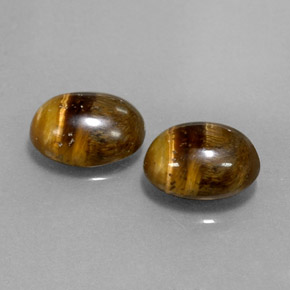  ct natürliche brauner Tiger's Eye-Edelsteine, Oval Schliff, Lichtundurchlässig