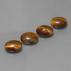  ct natürliche gold-braun Tigerauge-Edelsteine, Oval Schliff, Lichtundurchlässig