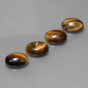  ct natürliche brauner Tiger's Eye-Edelsteine, Oval Schliff, Lichtundurchlässig
