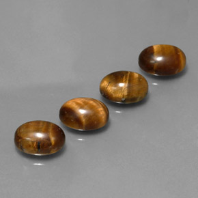  ct natürliche gold-braun Tigerauge-Edelsteine, Oval Schliff, Lichtundurchlässig