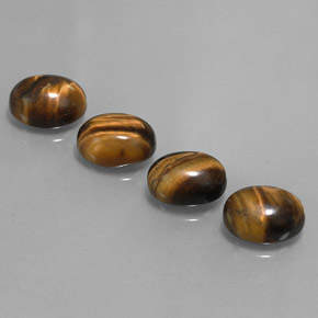 8,36 ct natürliche brauner Tiger's Eye-Edelsteine, Oval Schliff, Lichtundurchlässig