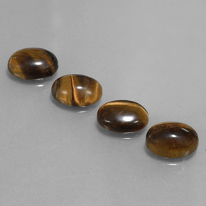  ct natürliche brauner Tiger's Eye-Edelsteine, Oval Schliff, Lichtundurchlässig