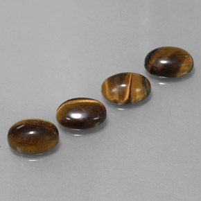  ct natürliche brauner Tiger's Eye-Edelsteine, Oval Schliff, Lichtundurchlässig