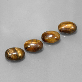  ct natürliche brauner Tiger's Eye-Edelsteine, Oval Schliff, Lichtundurchlässig