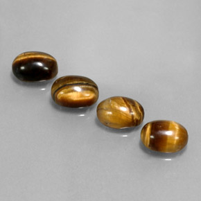  ct natürliche brauner Tiger's Eye-Edelsteine, Oval Schliff, Lichtundurchlässig
