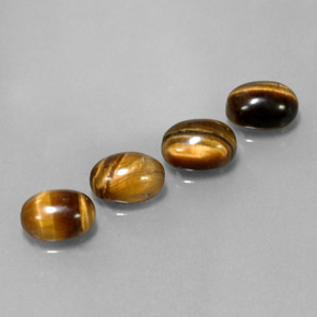  ct natürliche brauner Tiger's Eye-Edelsteine, Oval Schliff, Lichtundurchlässig