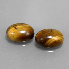  ct natürliche brauner Tiger's Eye-Edelsteine, Oval Schliff, Lichtundurchlässig
