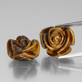  ct natürliche brauner Tiger's Eye-Edelsteine, Fantasieschliff, Lichtundurchlässig
